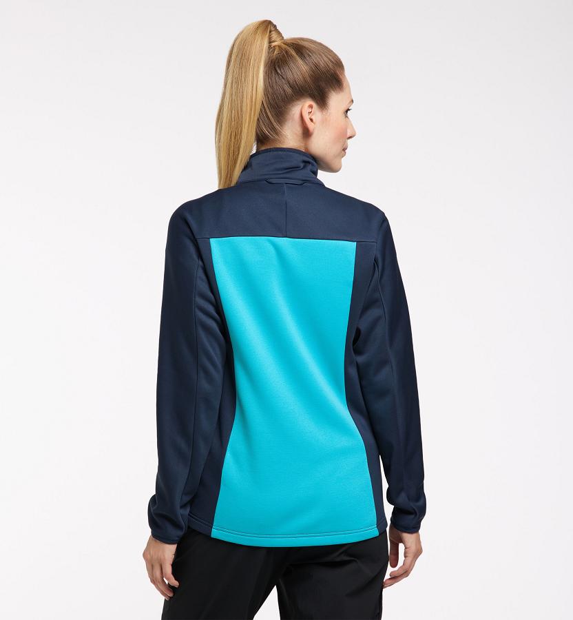 Haglöfs Womens Frost Mid Layer Blue New Zealand 04632FMCW